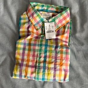 JCrew Crewcuts boys plaid shirt. **NWT**. Size 14